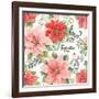 Country Poinsettias Step 02A-Daphne Brissonnet-Framed Art Print