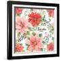 Country Poinsettias Step 02A-Daphne Brissonnet-Framed Art Print