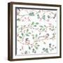 Country Poinsettias Step 03A-Daphne Brissonnet-Framed Art Print