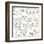 Country Poinsettias Step 03A-Daphne Brissonnet-Framed Art Print