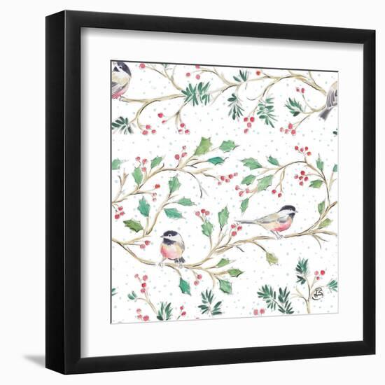 Country Poinsettias Step 03A-Daphne Brissonnet-Framed Art Print