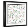 Country Poinsettias Step 03A-Daphne Brissonnet-Framed Art Print