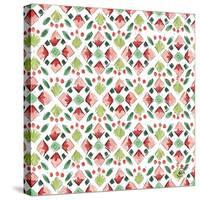 Country Poinsettias Step 05A-Daphne Brissonnet-Stretched Canvas