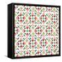 Country Poinsettias Step 05A-Daphne Brissonnet-Framed Stretched Canvas