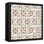 Country Poinsettias Step 05A-Daphne Brissonnet-Framed Stretched Canvas