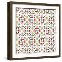 Country Poinsettias Step 05A-Daphne Brissonnet-Framed Art Print