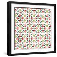 Country Poinsettias Step 05A-Daphne Brissonnet-Framed Art Print