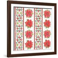 Country Poinsettias Step 06A-Daphne Brissonnet-Framed Art Print