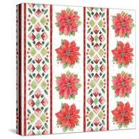 Country Poinsettias Step 06A-Daphne Brissonnet-Stretched Canvas