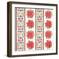 Country Poinsettias Step 06A-Daphne Brissonnet-Framed Art Print