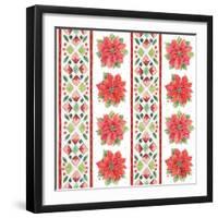 Country Poinsettias Step 06A-Daphne Brissonnet-Framed Art Print