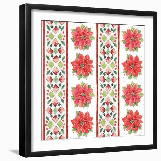 Country Poinsettias Step 06A-Daphne Brissonnet-Framed Art Print