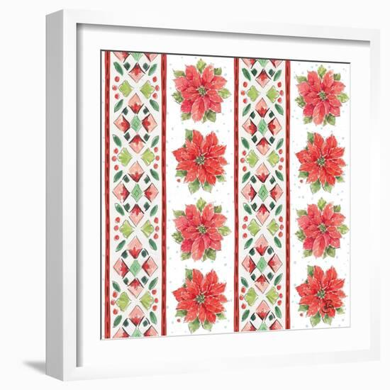 Country Poinsettias Step 06A-Daphne Brissonnet-Framed Art Print