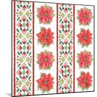 Country Poinsettias Step 06A-Daphne Brissonnet-Mounted Art Print