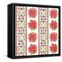 Country Poinsettias Step 06A-Daphne Brissonnet-Framed Stretched Canvas