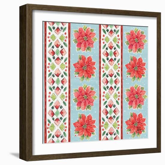 Country Poinsettias Step 06B-Daphne Brissonnet-Framed Art Print