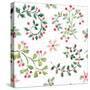 Country Poinsettias Step 07A-Daphne Brissonnet-Stretched Canvas