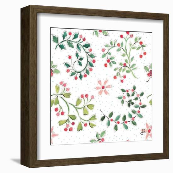 Country Poinsettias Step 07A-Daphne Brissonnet-Framed Art Print