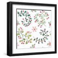 Country Poinsettias Step 07A-Daphne Brissonnet-Framed Art Print