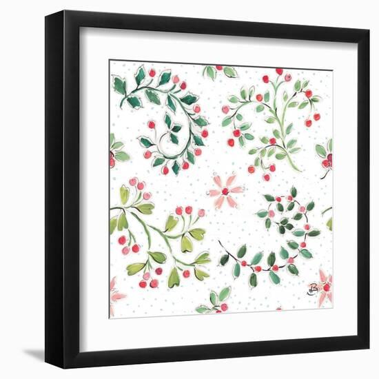 Country Poinsettias Step 07A-Daphne Brissonnet-Framed Art Print