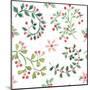 Country Poinsettias Step 07A-Daphne Brissonnet-Mounted Art Print