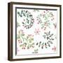 Country Poinsettias Step 07A-Daphne Brissonnet-Framed Art Print