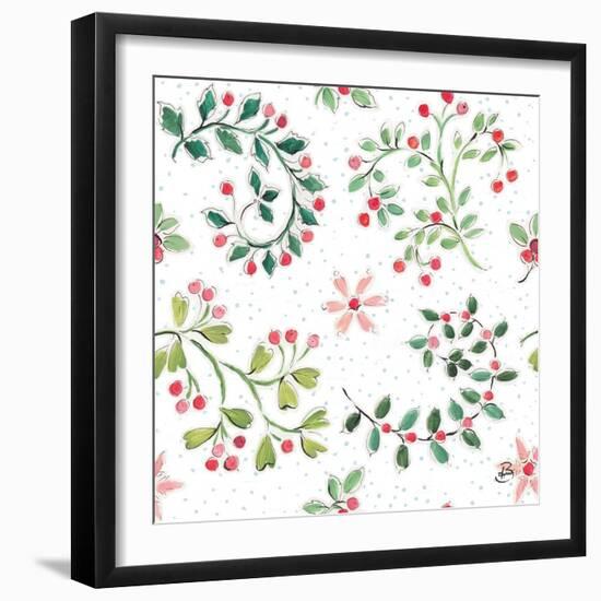 Country Poinsettias Step 07A-Daphne Brissonnet-Framed Art Print