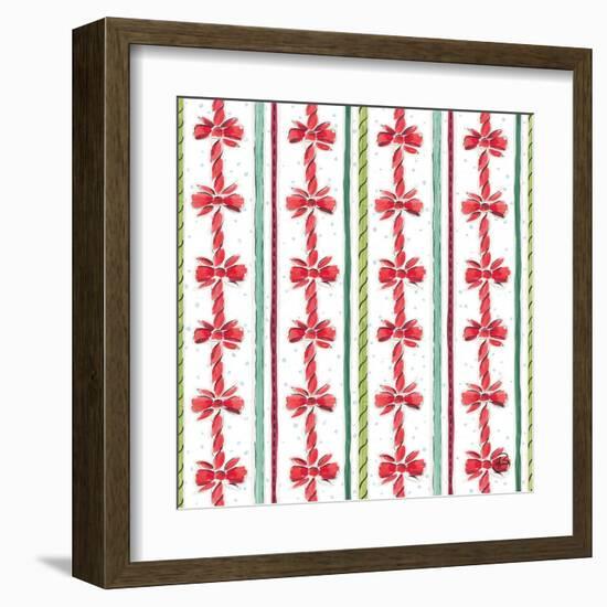 Country Poinsettias Step 08A-Daphne Brissonnet-Framed Art Print