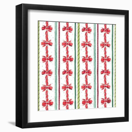 Country Poinsettias Step 08A-Daphne Brissonnet-Framed Art Print