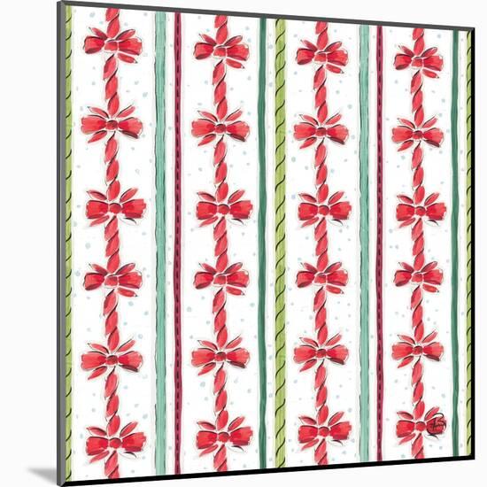 Country Poinsettias Step 08A-Daphne Brissonnet-Mounted Art Print