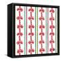 Country Poinsettias Step 08A-Daphne Brissonnet-Framed Stretched Canvas