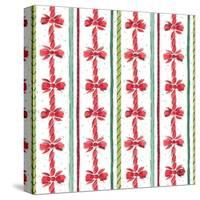 Country Poinsettias Step 08A-Daphne Brissonnet-Stretched Canvas