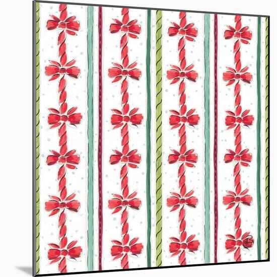 Country Poinsettias Step 08A-Daphne Brissonnet-Mounted Art Print