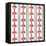 Country Poinsettias Step 08A-Daphne Brissonnet-Framed Stretched Canvas