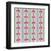 Country Poinsettias Step 08B-Daphne Brissonnet-Framed Art Print