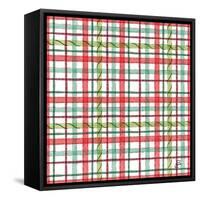 Country Poinsettias Step 10A-Daphne Brissonnet-Framed Stretched Canvas