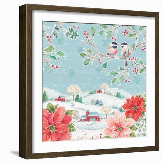 Country Poinsettias VI-Daphne Brissonnet-Framed Art Print