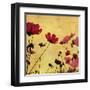 Country Poppies-null-Framed Art Print