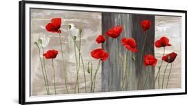 Country Poppies-Jenny Thomlinson-Framed Art Print