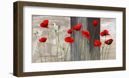 Country Poppies-Jenny Thomlinson-Framed Art Print