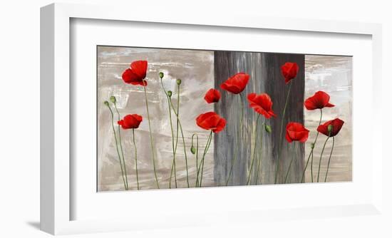 Country Poppies-Jenny Thomlinson-Framed Art Print