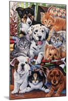 Country Pups and Kittens II-Jenny Newland-Mounted Giclee Print