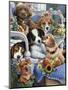 Country Pups-Jenny Newland-Mounted Giclee Print