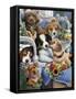 Country Pups-Jenny Newland-Framed Stretched Canvas