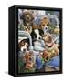 Country Pups-Jenny Newland-Framed Stretched Canvas