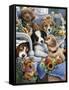 Country Pups-Jenny Newland-Framed Stretched Canvas