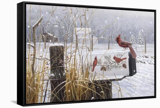 Country Red-Michael Budden-Framed Stretched Canvas