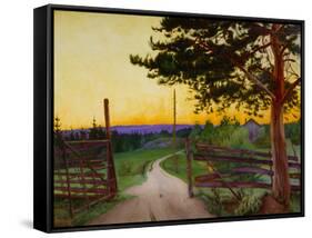 Country Road, 1916-Harald Oscar Sohlberg-Framed Stretched Canvas