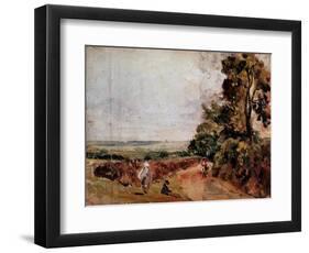 Country Road between East Bergholt and Flatford Painting by John Constable (1776-1837) 1811 Approx.-John Constable-Framed Giclee Print