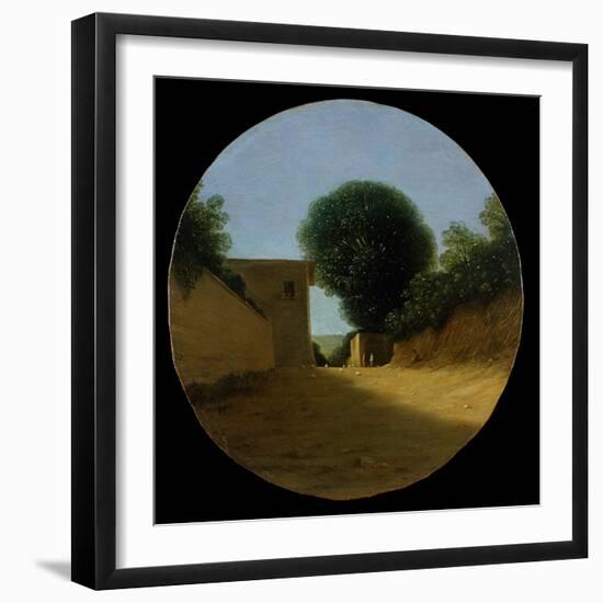 Country Road by a House-Goffredo Wals-Framed Giclee Print